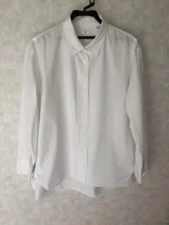 ユニクロ　＋Ｊスーピマコットンオーバーサイズシャツ　XXL 白シャツのサムネイル