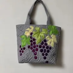 ハワイアンキルトバッグ★ハンドメイド★葡萄