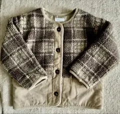 ボア チェック コート 110