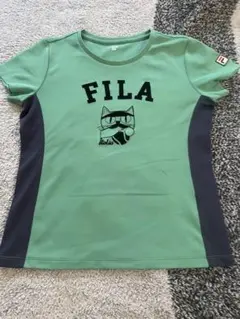 ●期間限定 値下げ●【FILA】テニスウェア Tシャツ 猫プリント Mサイズのサムネイル