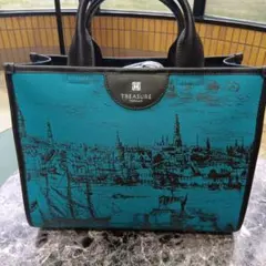 未使用　TOPKAPI トプカピ　風景画　トートバッグ　ショルダーバッグ