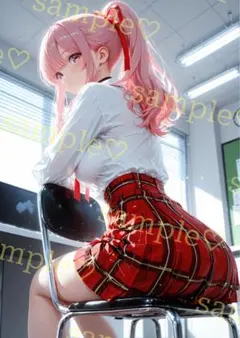 キラキラ　かわいい　AIイラスト　ポスター　A4サイズ　a598