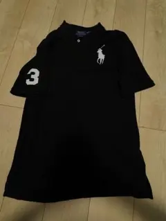 未使用✨ラルフローレン ビッグポニーポロシャツswag 短丈 ブラック