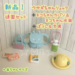 ★新品！【シルバニア ファミリー】ほいくえん 通園 水筒 リュック バッグ 帽子