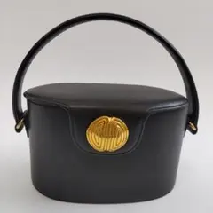GIVENCHY ジバンシィ 4Gロゴ がま口 クラッチバッグ ヴィンテージ 紺