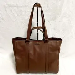 美品✨ コーチ ハドソン ダブルハンドル トートバッグ 2way 茶 C8157