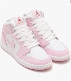 NIKE AIR JORDAN 1 MID ピンク ホワイトのサムネイル