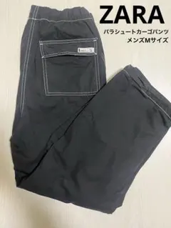 E*。様 ZARA パラシュートカーゴパンツ　Mサイズ（JP31）　ブラック