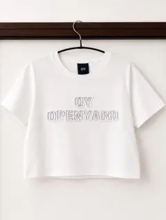 OYオーワイ クロップド ホワイト半袖Tシャツのサムネイル