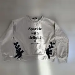 Love toxic 裏起毛トレーナー　ベージュ　M150