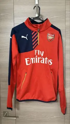 ア*ヤ様 最終値下げ　アーセナル 15-16 PUMAハーフジップジャージ Sサ