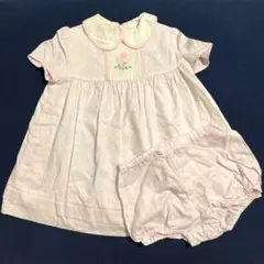 【familiar】ピンク　ワンピース　90cm パンツ付