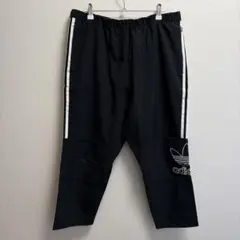 adidas アディダス オリジナルス クロップドパンツ 黒 Oサイズ