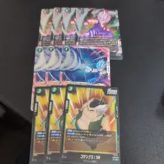 孫悟飯SH sr　4枚　 魔貫光殺砲　3枚　ゴテンクスsh 3枚セットFB09