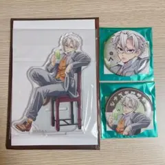 鬼滅の刃 純喫茶 不死川実弥 アクリルスタンド 缶バッジ