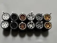 1/64 ホットウィール トミカ カプセルトイ等 カスタムホイール 6台分