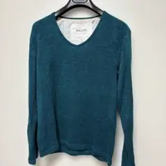 BALLOW ティール Vネックニット サイズM
