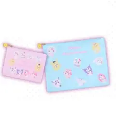 【未開封 未使用】ちいかわ×サンリオ キャラクターズ フラットポーチ2点セット
