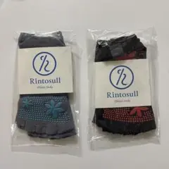 【美品】リントスル　ブラック ヨガウェアセット 長袖トップスとレギンス➕ヨガ靴下 LAVA ラバ リントスル ブラック ヨガウェアセット 長袖トップス