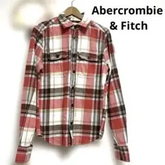 Abercrombie & Fitch チェックネルシャツ MUSCLE S