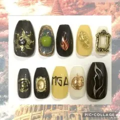 ネイルチップ　現品　ミセスグリーンアップル　MGA バベルの塔