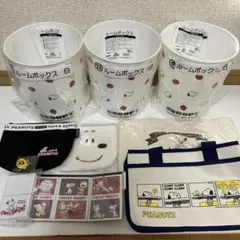スヌーピー ルームボックス3個とポーチセット