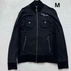 バーバリーブラックレーベル　ジップアップブルゾン　ブラック　Mサイズ