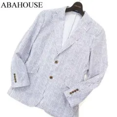 美品/アバハウス ストライプ アンコン テーラード ジャケット Sz.1のサムネイル