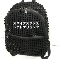 Y2k 00s Spike Skull Black Leather Bag - メルカリ