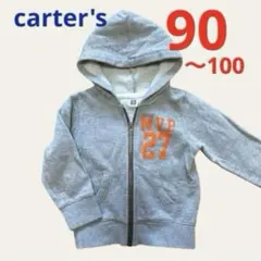 カーターズ★carter's★フード付きパーカー★スウェット★グレー★古着★90