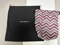 エンポリオアルマーニ　キャンバス巾着