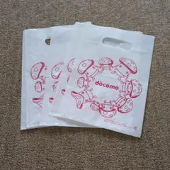 DOCOMO ショップ　紙袋 ドコモダケ DOCOMO ショップ 紙袋 ドコモダケ DOCOMO ショップ 紙袋 ドコモダケ