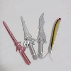 ボールペンセット　4本 セット☆魚 剣 新品未使用