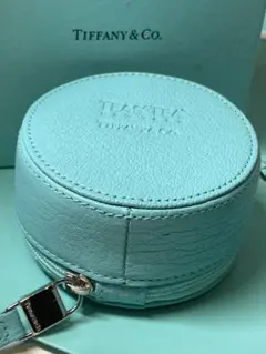【新品未使用】Tiffany&Co.ジュエリーケース　レザー　ティファニーブルーのサムネイル