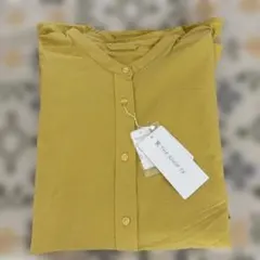 THE SHOP TK バンドカラーシャツ マスタード S 新品