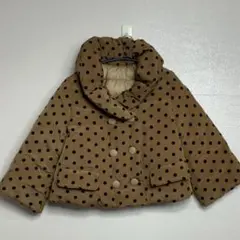 Dot and Stripesリバーシブル ショート丈ダウン80%フェザー20%