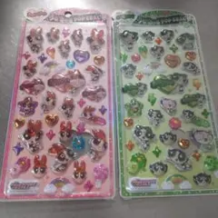 正規品　パワーパフガールズ パワパフ うるちゅるポップシール 2枚セット
