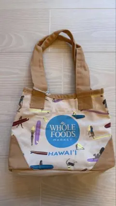 ハワイ　ホールフーズ サーフィン柄　ミニ　バッグ
