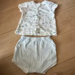 プチバトー　前開きトップス　ボトムス　6m 67cm