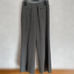 グレー スラックス 前ファスナー付き