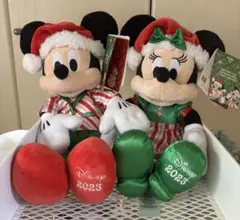 【新品タグ付】ミッキー　ミニー　ぬいぐるみ　クリスマス　限定　2023