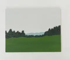 ✅緑の風景　アクリル画（ハンドメイド）