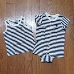 DOUBLE.B ロンパース ・タンクトップ 2枚セット 70