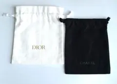 DIOR CHANEL　巾着袋2点セット　ポーチ