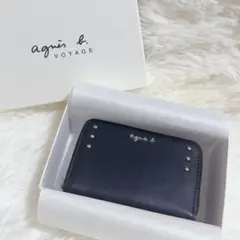 agnes b. VOYAGE 三つ折り財布 スタッズ 新品未使用のサムネイル