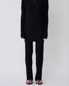 ENOF open knee nylon pants ブラック - メルカリ