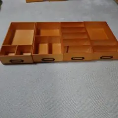 フェリシモ スタッキング アンティーク風 小物入れ 4点セット