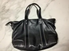 COACH ブラックレザー ビジネスバッグ