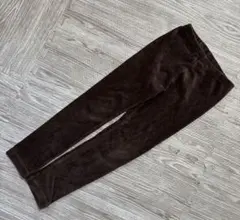 UNIQLO コーデュロイライクレギンス 10分丈 ダークブラウン 120 茶色