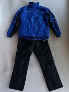hummel ピステ・ウィンドブレーカー 青黒